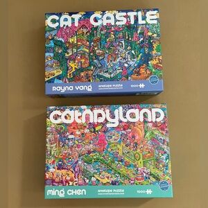 Antelope 1000 Piece Puzzles Catndyland and Cat Castle